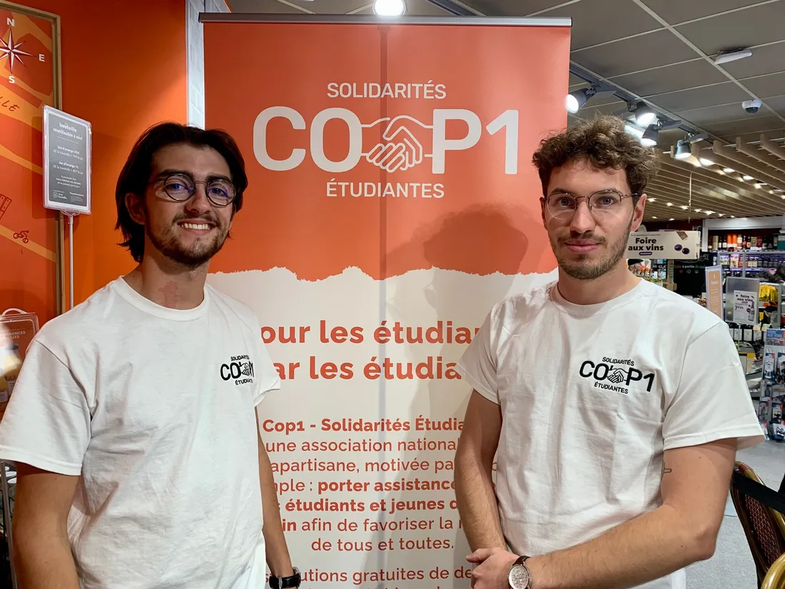 Benjamin Flohic, président de l'association Cop1, et Jean-Rodolphe  A'Weng, le directeur général.