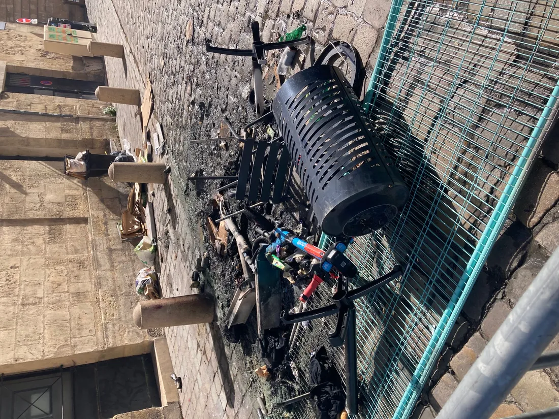 Un autre feu a été allumé porte de la Monnaie