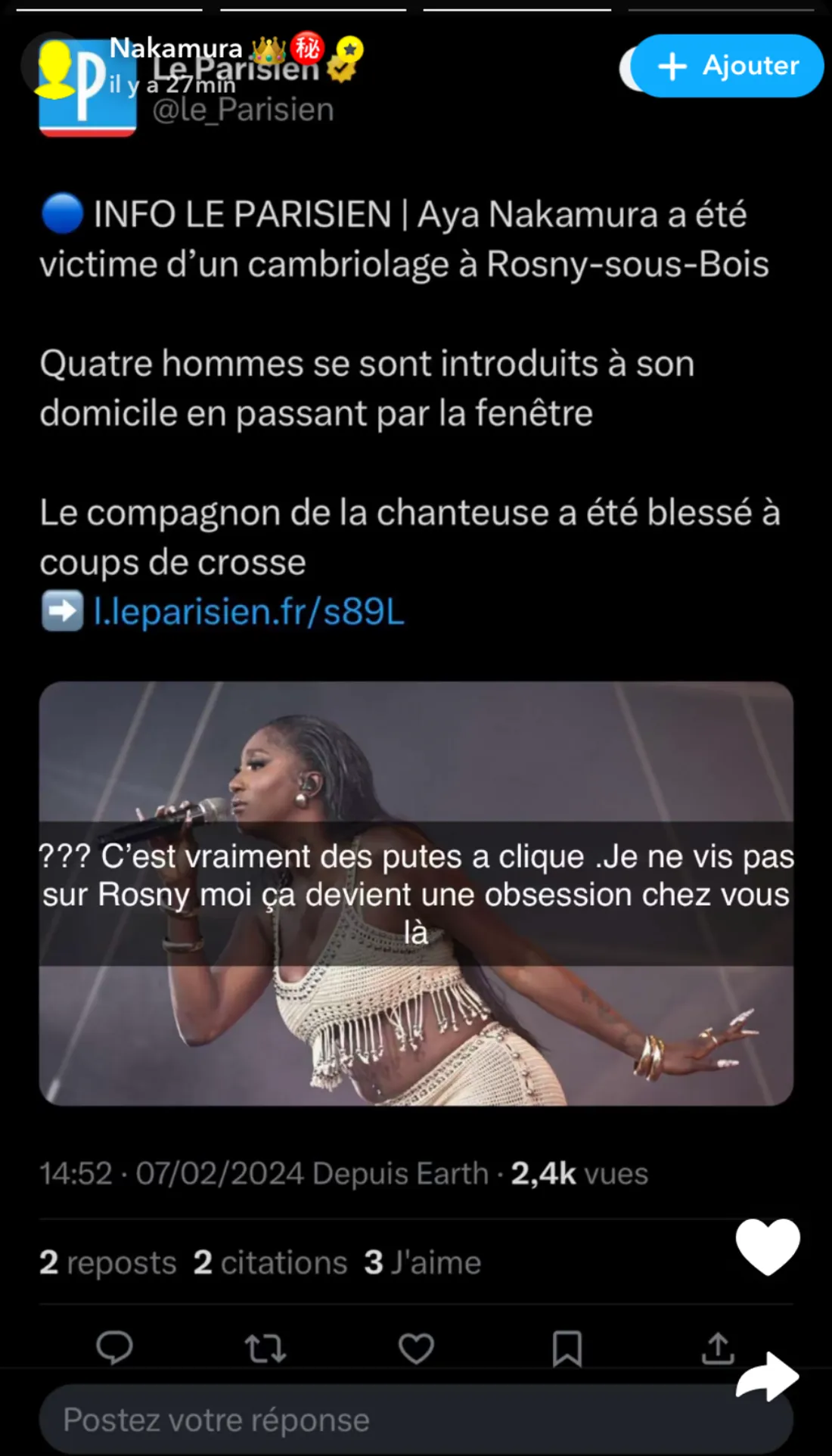 © Snapchat Aya Nakamura