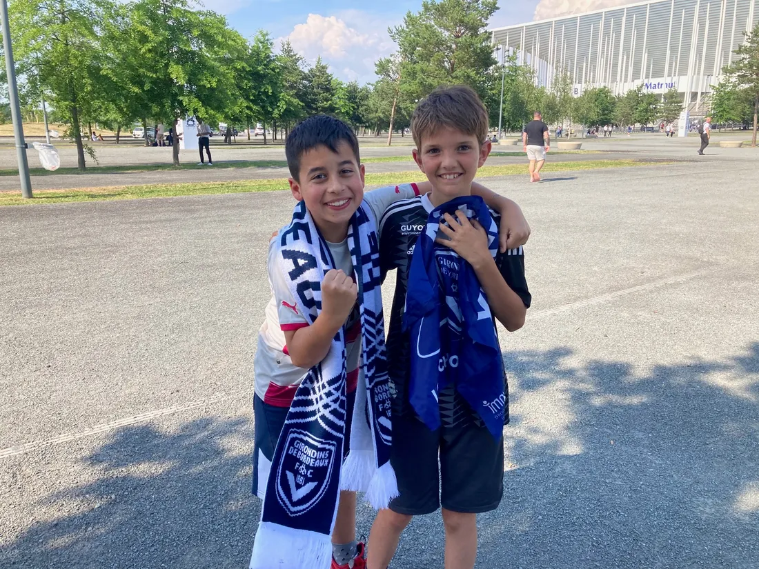 Les plus jeunes aux rendez-vous pour encourager les Girondins