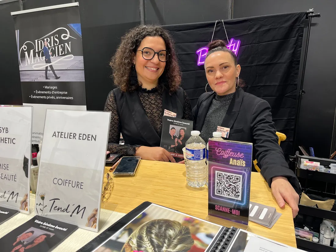 Anais et Sybille proposent maquillage et coiffure pour être la plus belle le Jour J