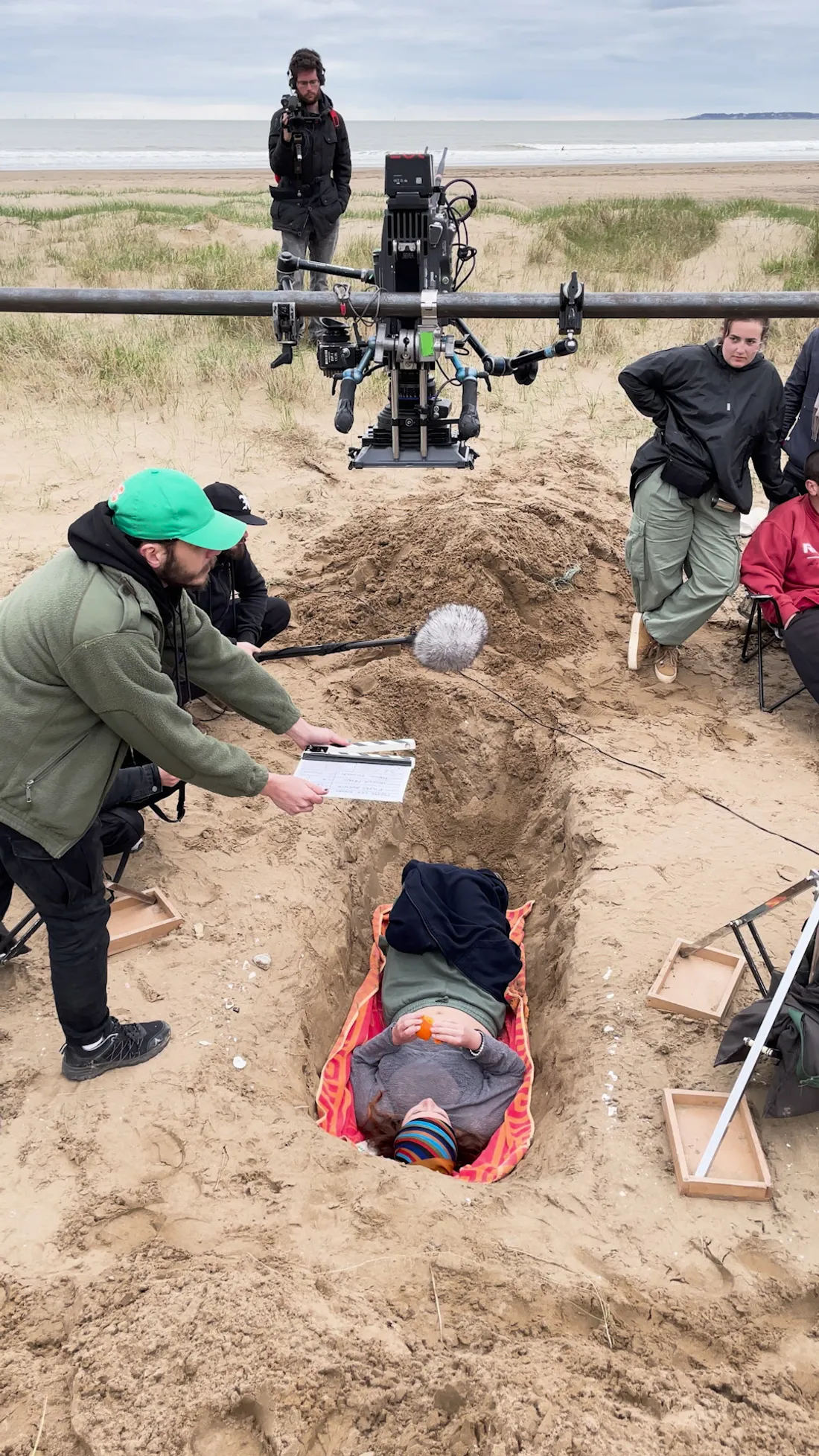Scéne de tournage à l'ESCAT