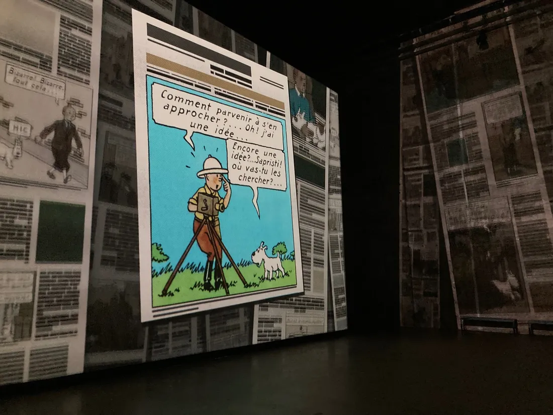 "Tintin l'aventure immersive" au Bassin de Lumières