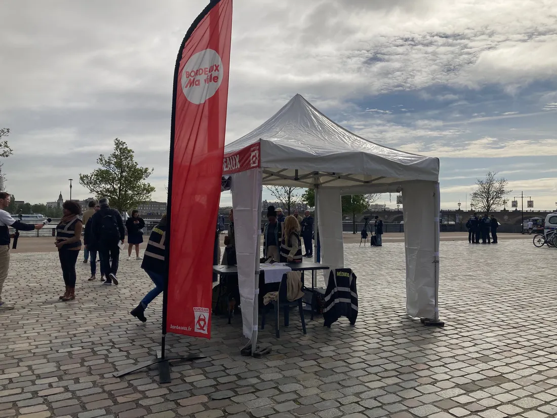 Un point médiation a été mis en place à côté de la Maison Eco-citoyenne