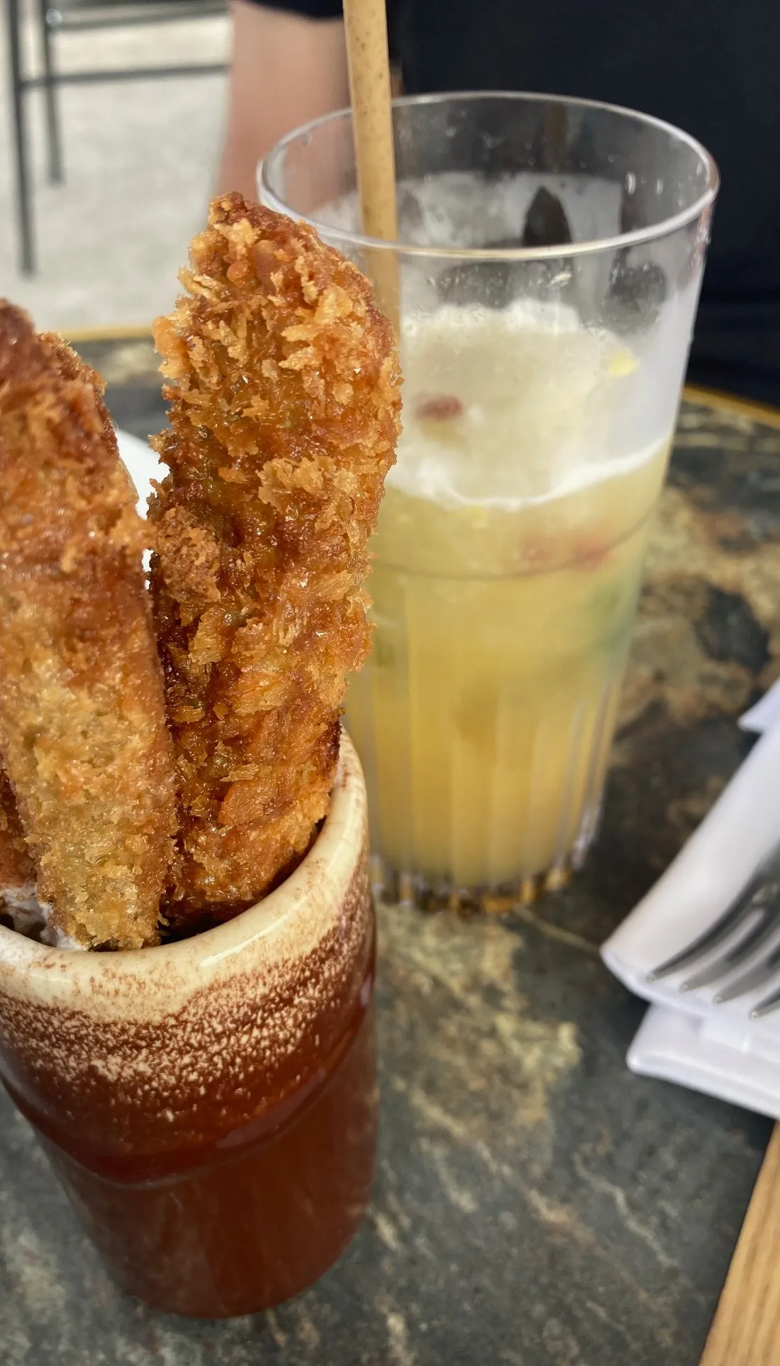 Petit coup de coeur pour les fingers d'aubergine crème de feta