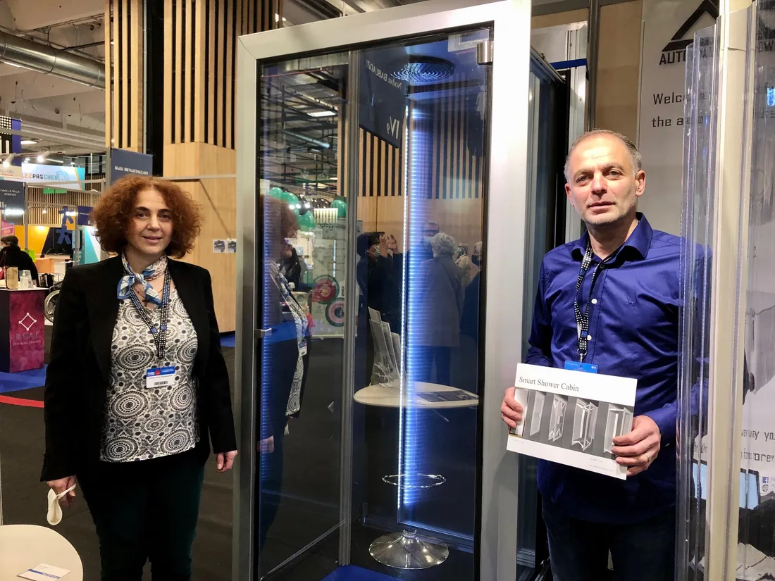 La Smart Shower Cabin se déplie en moins d'une minute.