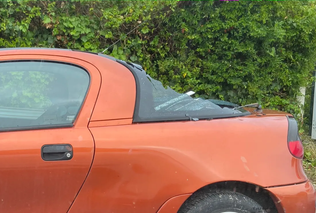 Un pare-brise arrière à remplacer