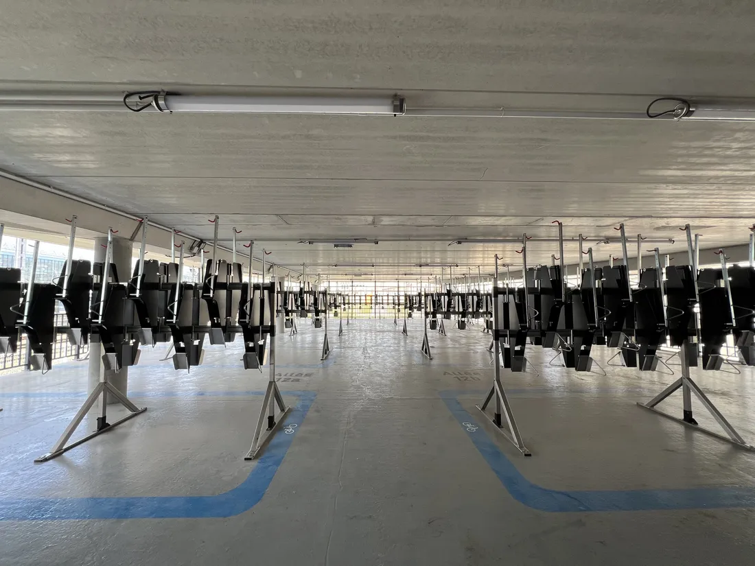 La vélostation Belcier gare Saint Jean à Bordeaux