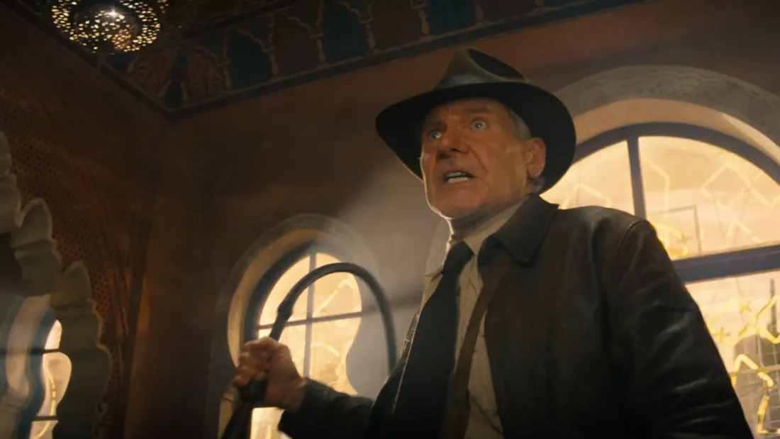 Harrison Ford dans "Indiana Jones et le Cadran de la destinée".