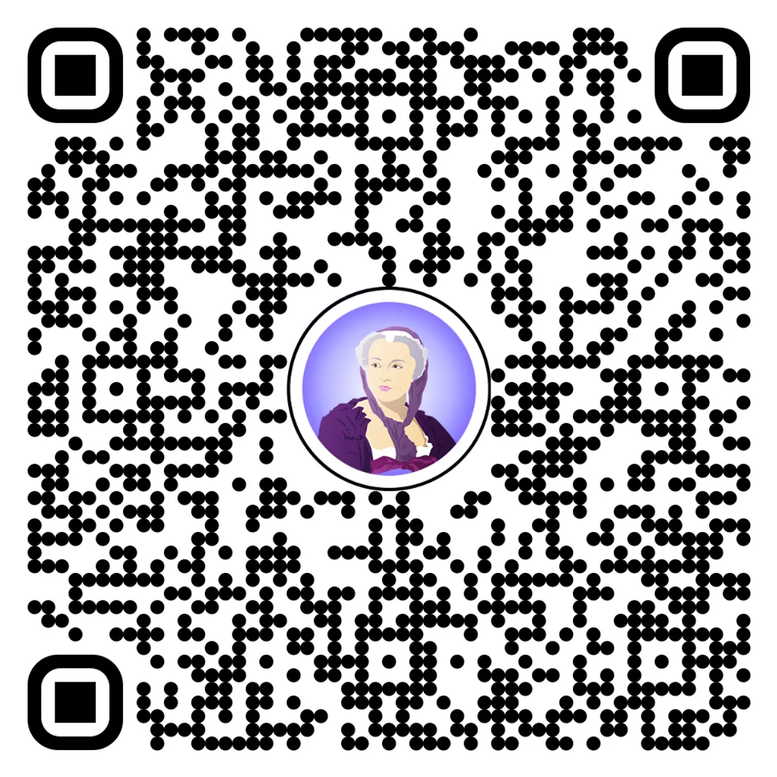 Le QR code pour découvrir la statue de Françoise de Graffigny