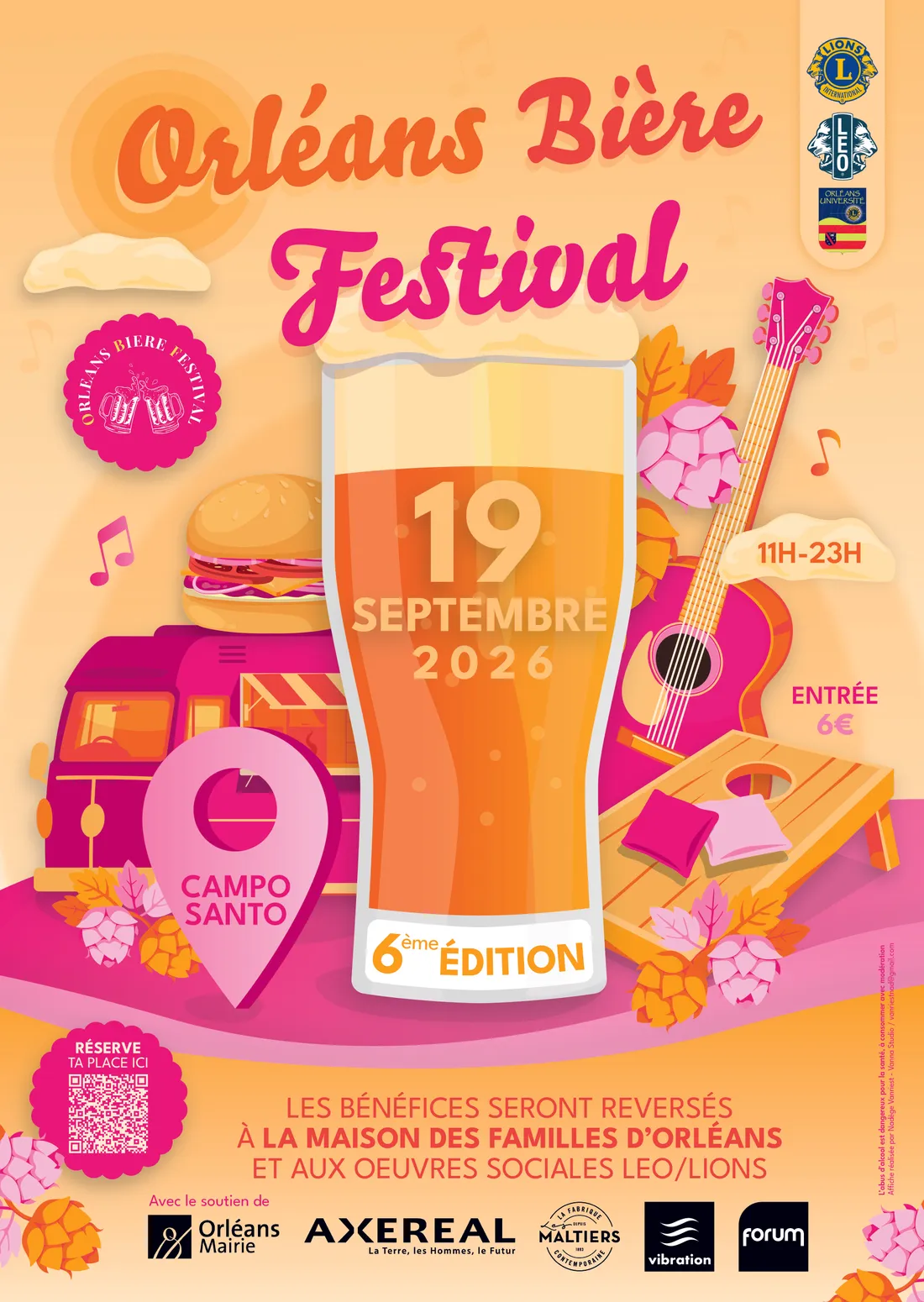 Le festival Orléans Bière aura lieu le Samedi 19 septembre prochain 