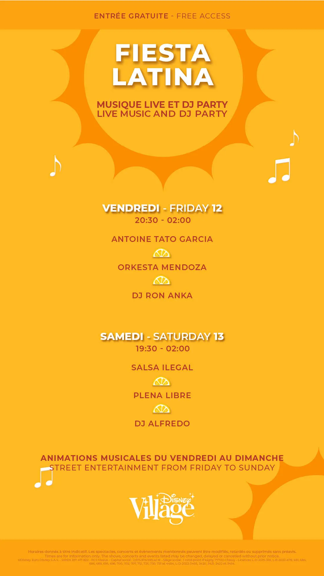Affiche Fiesta Latina