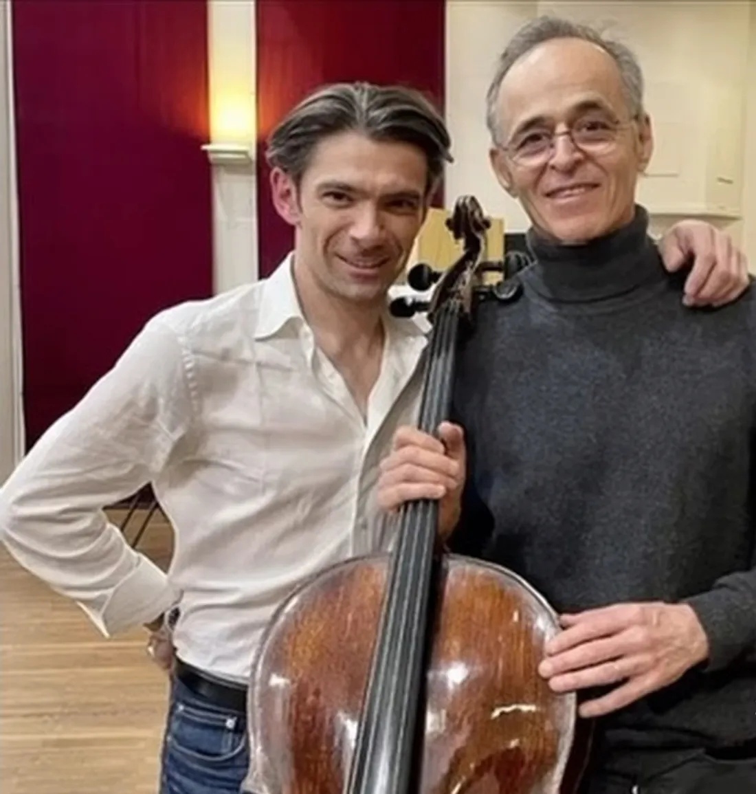 Jean-Jacques Goldman en studio avec Gautier Capuçon