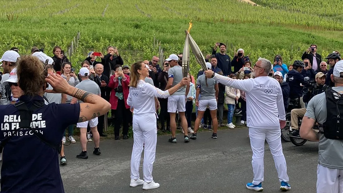 Le passage de la flamme à Saint-Émilion