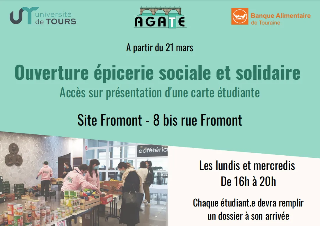 Une épicerie sociale et solidaire a ouvert pour les étudiants à Tours.
