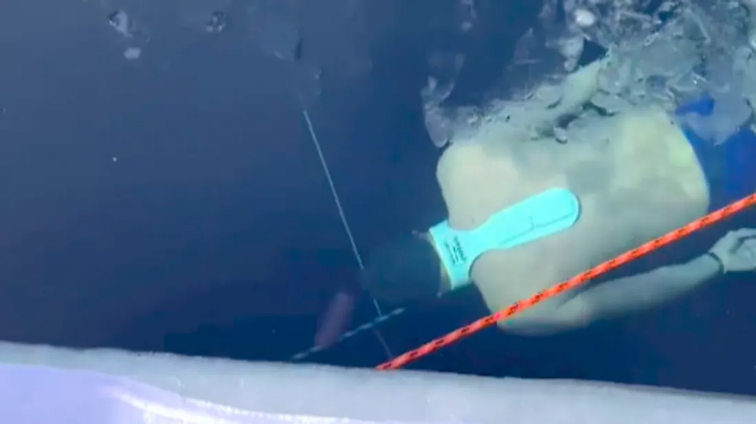 L'apnéiste Arthur Guérin-Boëri