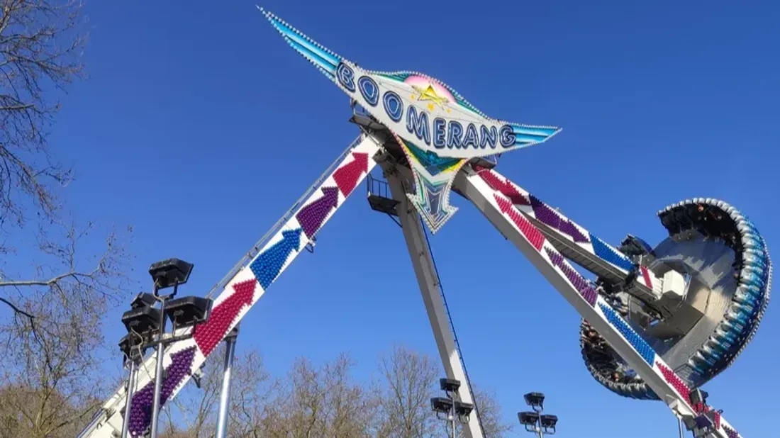 Boomerang, une des attractions frisson de Family Park.