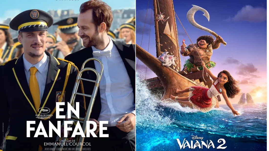 Au cinéma cette semaine : "En Fanfare" et "Vaiana 2"