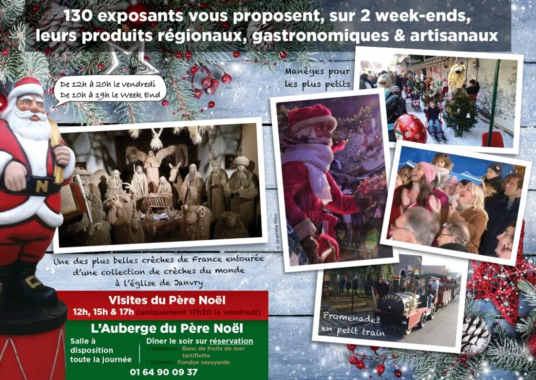De nombreuses animations sont organisées autour des 130 exposants du marché de Noël de Janvry