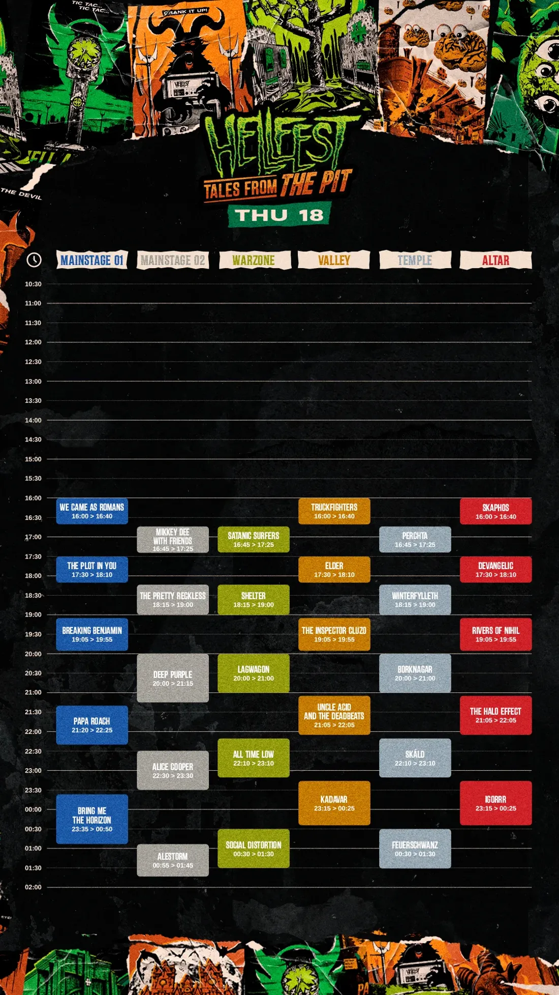 running order Hellfest 2026