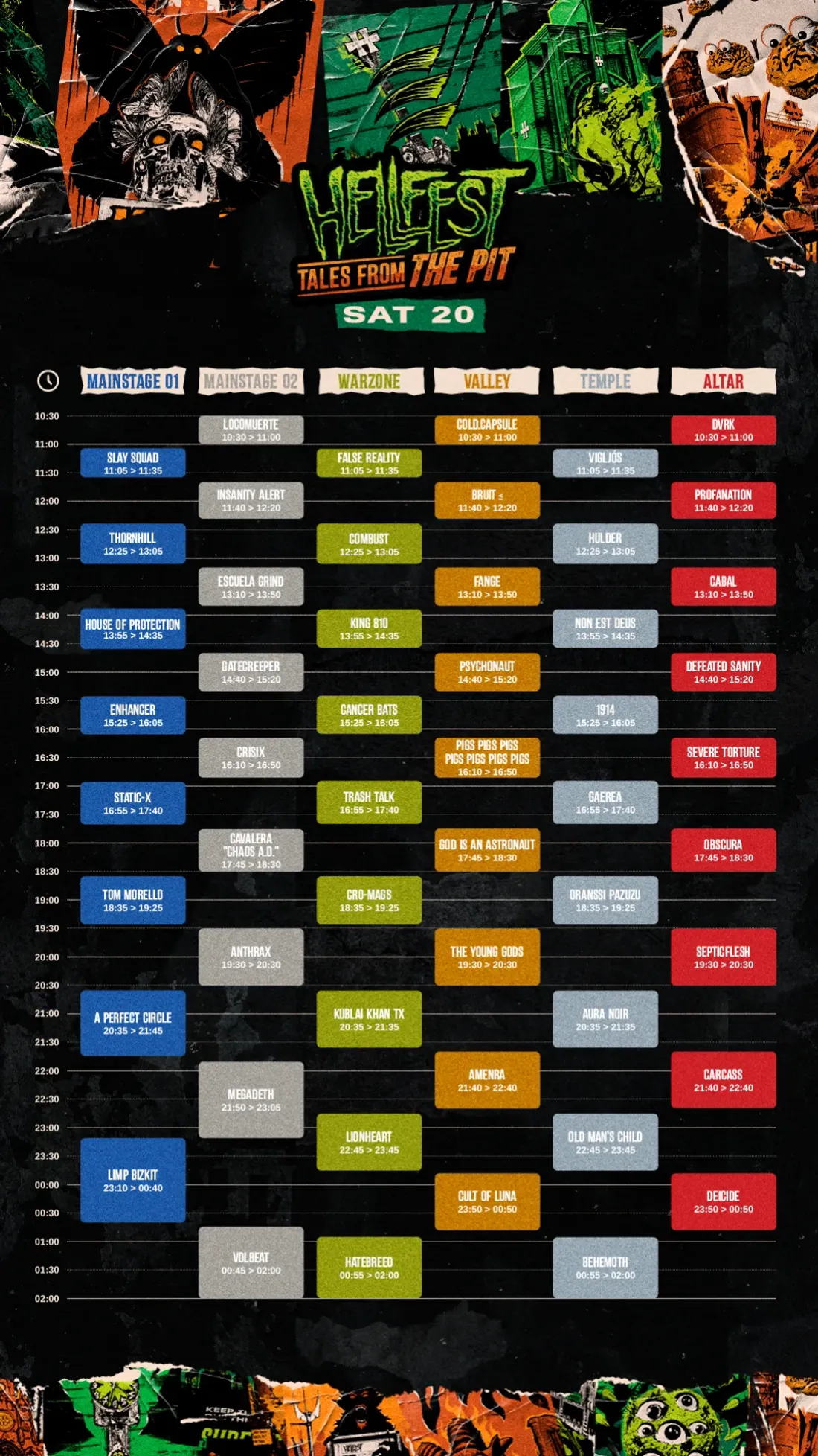 running order Hellfest 2026