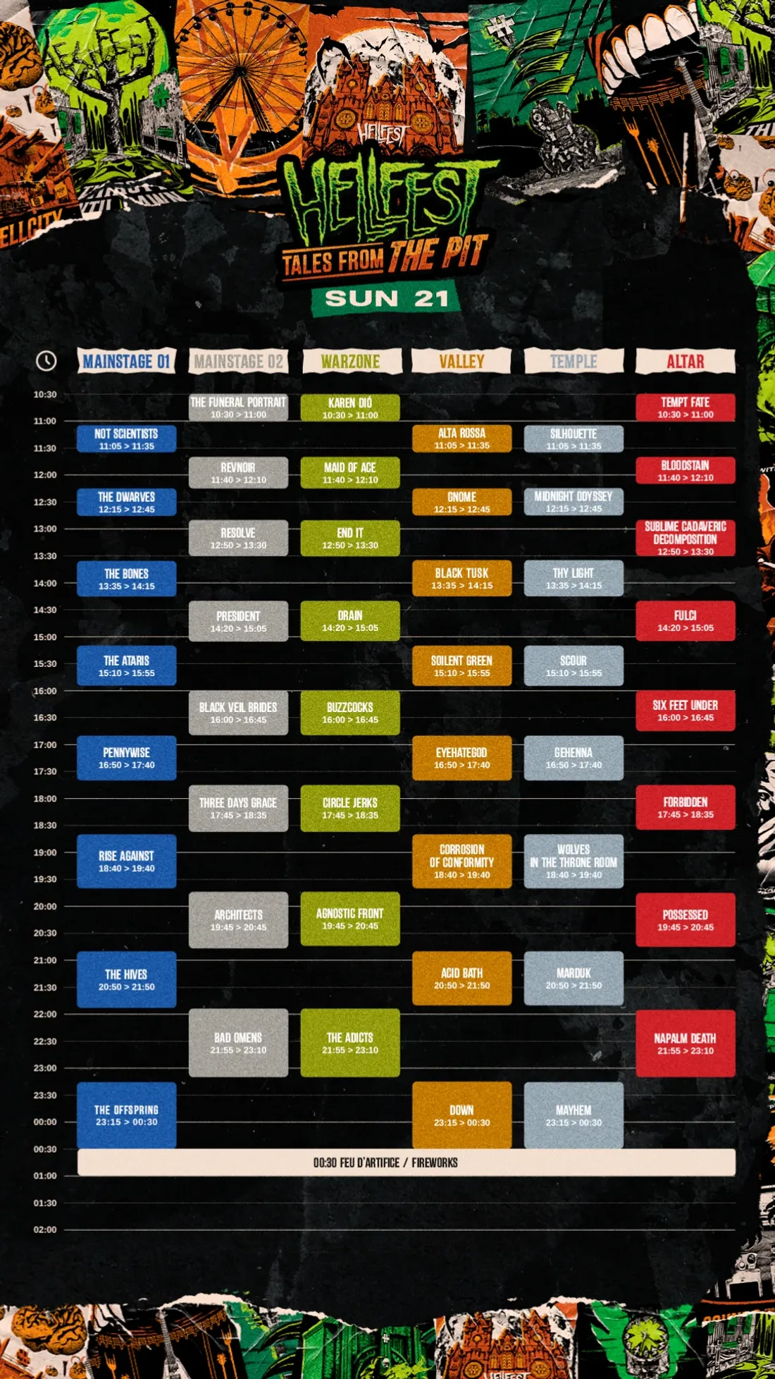 running order Hellfest 2026