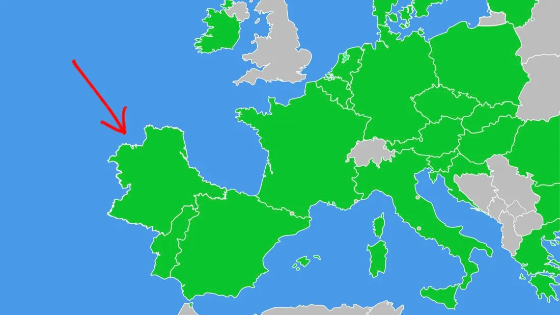 Le Listenbourg, indiqué par une flèche.