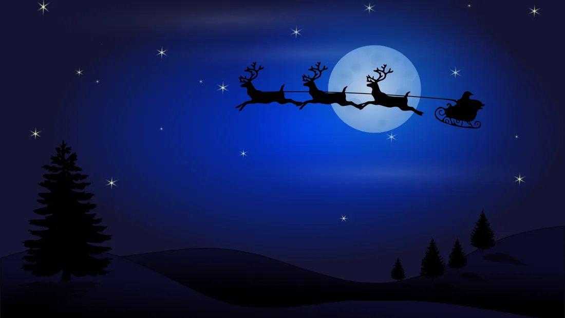 père Noël traineau