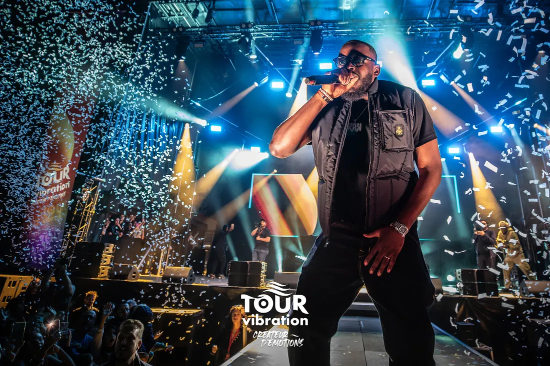 Keblack sur la scène du Tour Vibration 2024 à Châteauroux