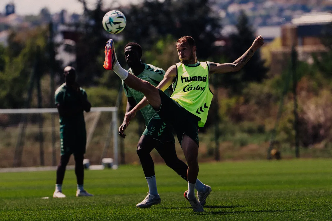 Irvin Cardona à l'entraînement avant le match face à Dijon. 