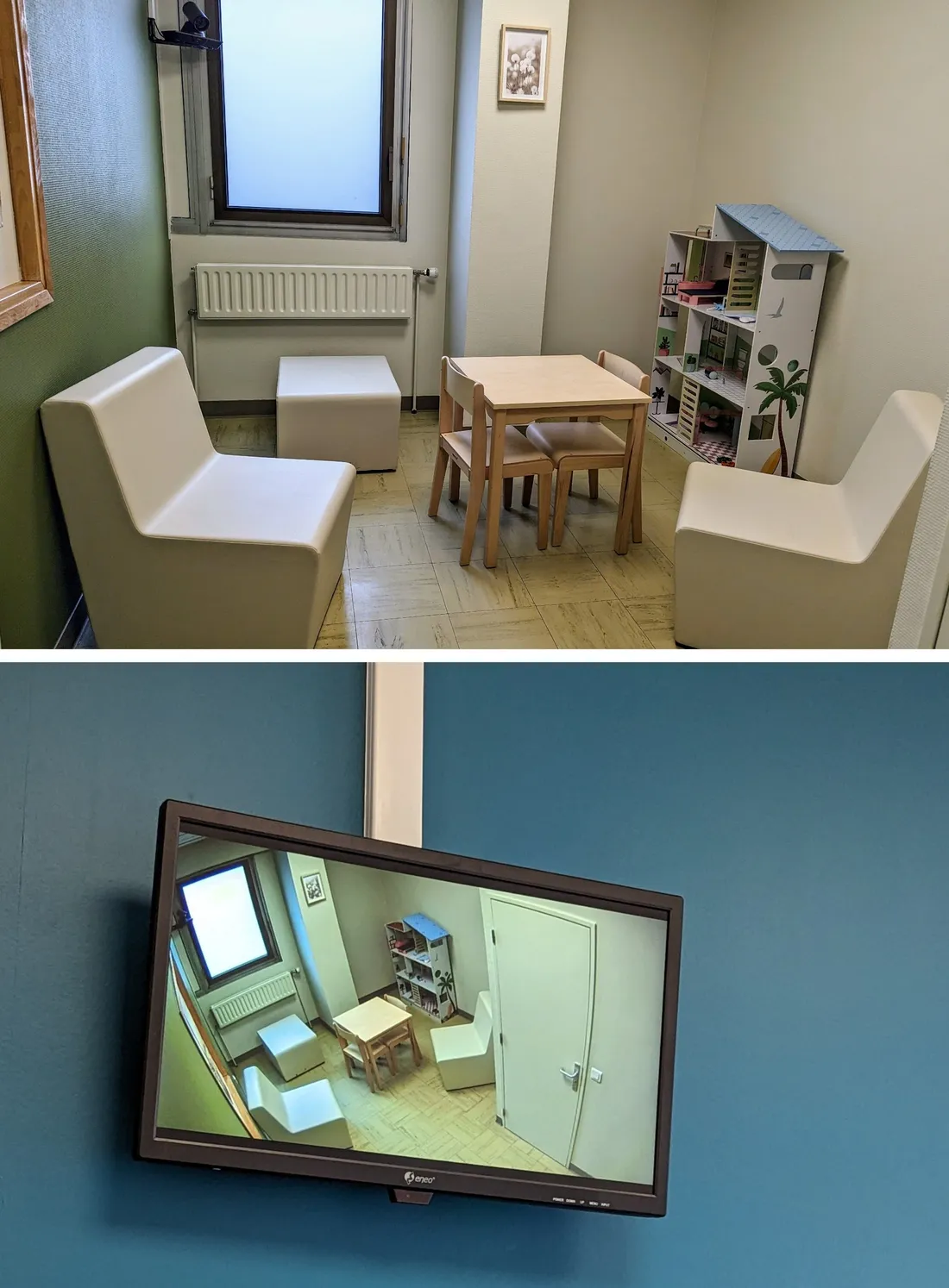 Salle d'audience unité d'accueil pédiatrique enfants en danger hôpital nord