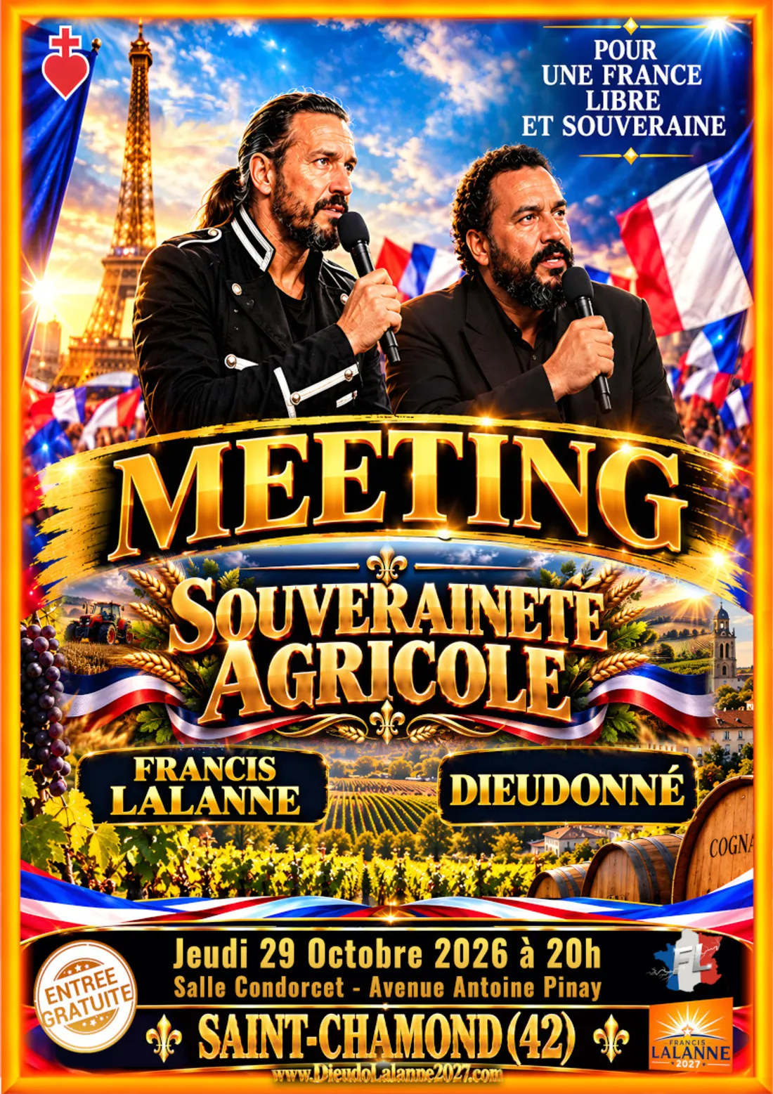 L'affiche du meeting. 