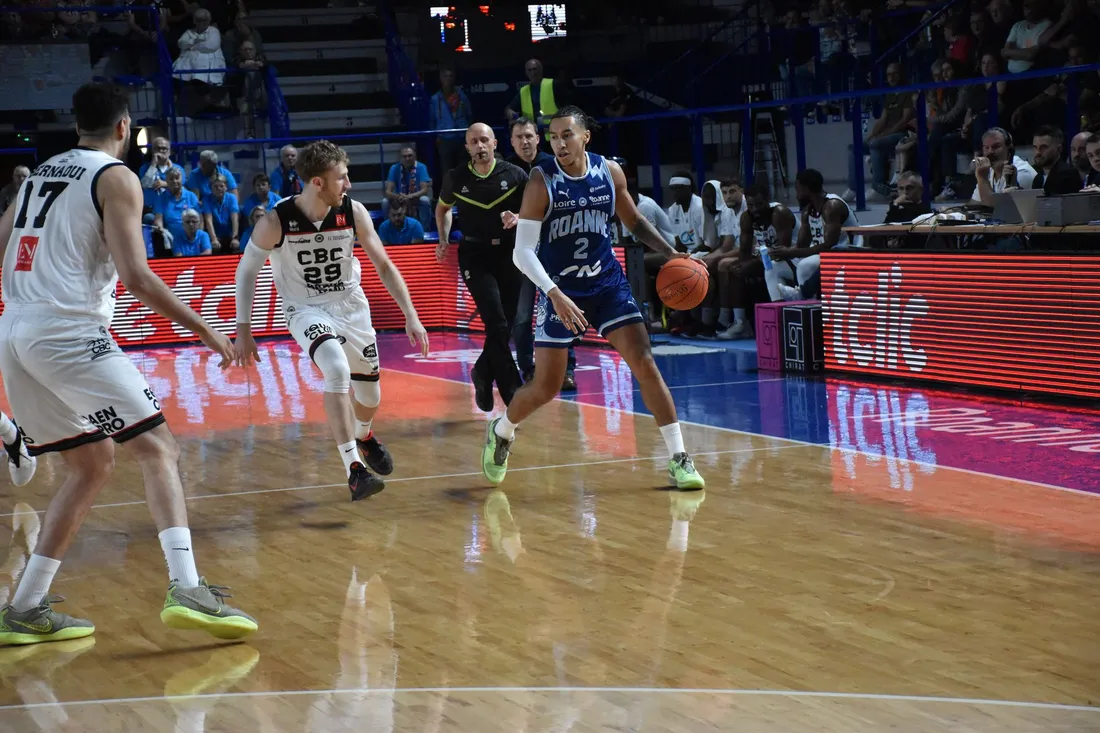 Basket : Harvey Gauthier lors de Chorale - Caen