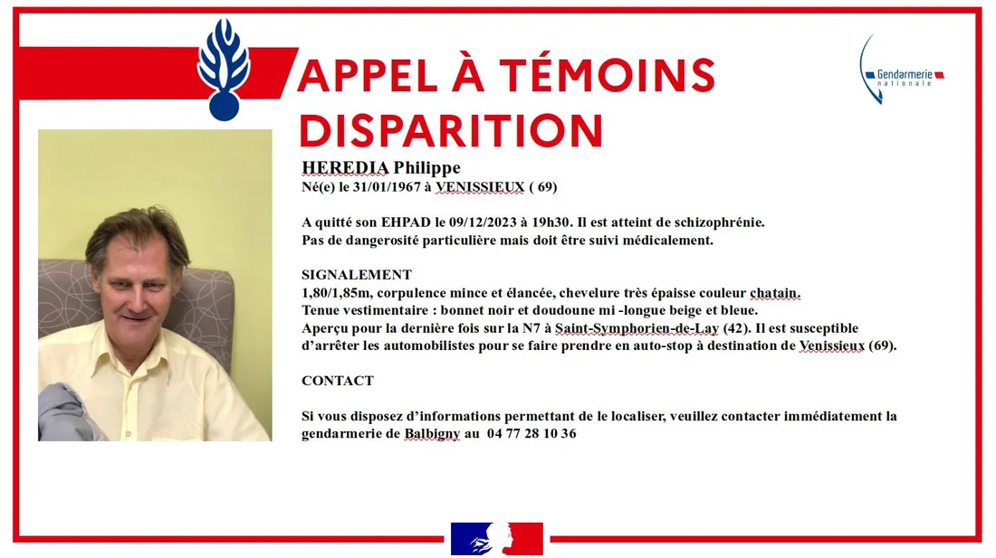 disparition inquiétante 