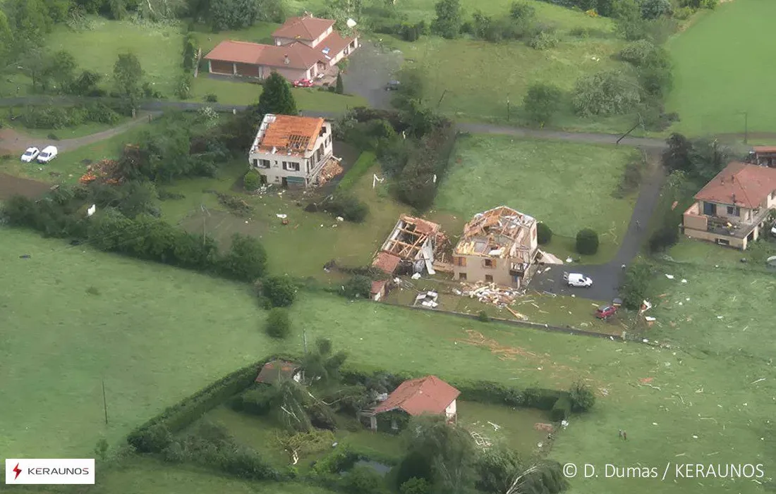 Les dégâts sont considérables par endroit.