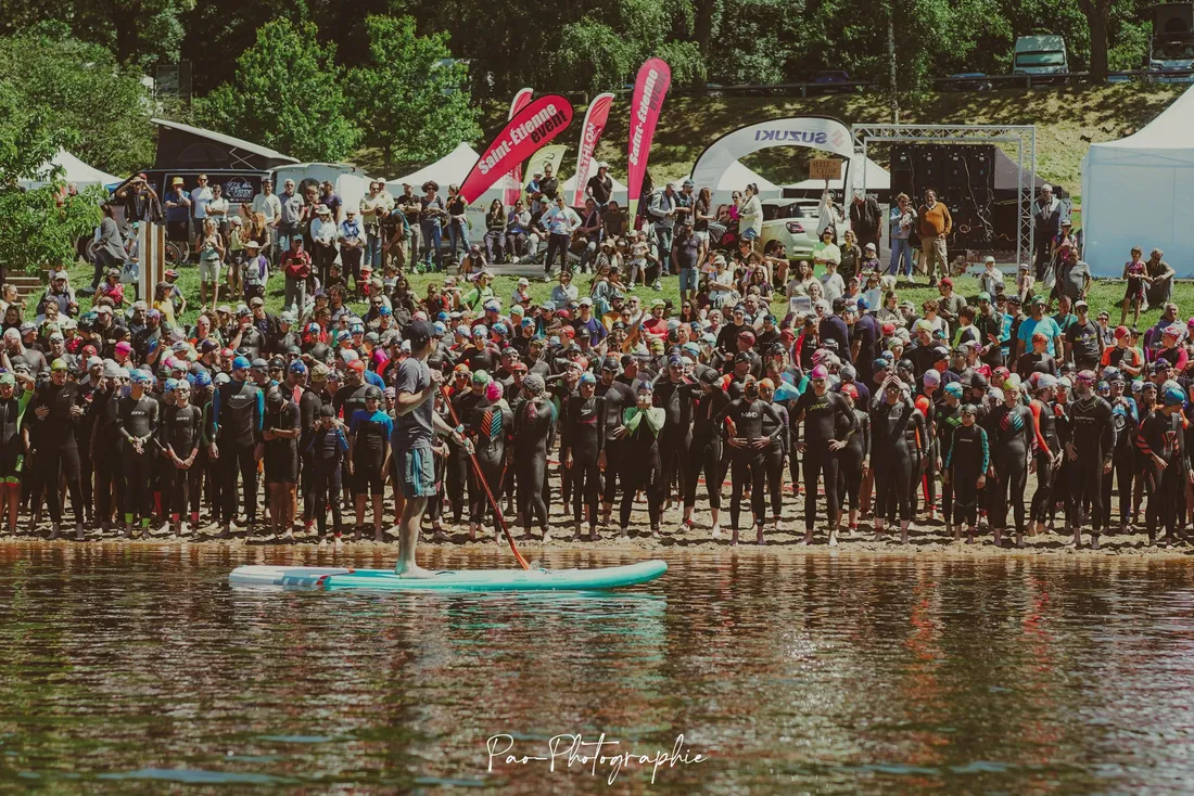 Le triathlon des Gorges de la Loire lors de l'édition 2025. 