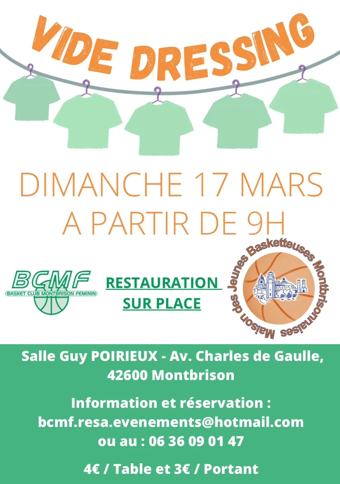 Vide dressing du Basket Club Montbrisonnais Féminin