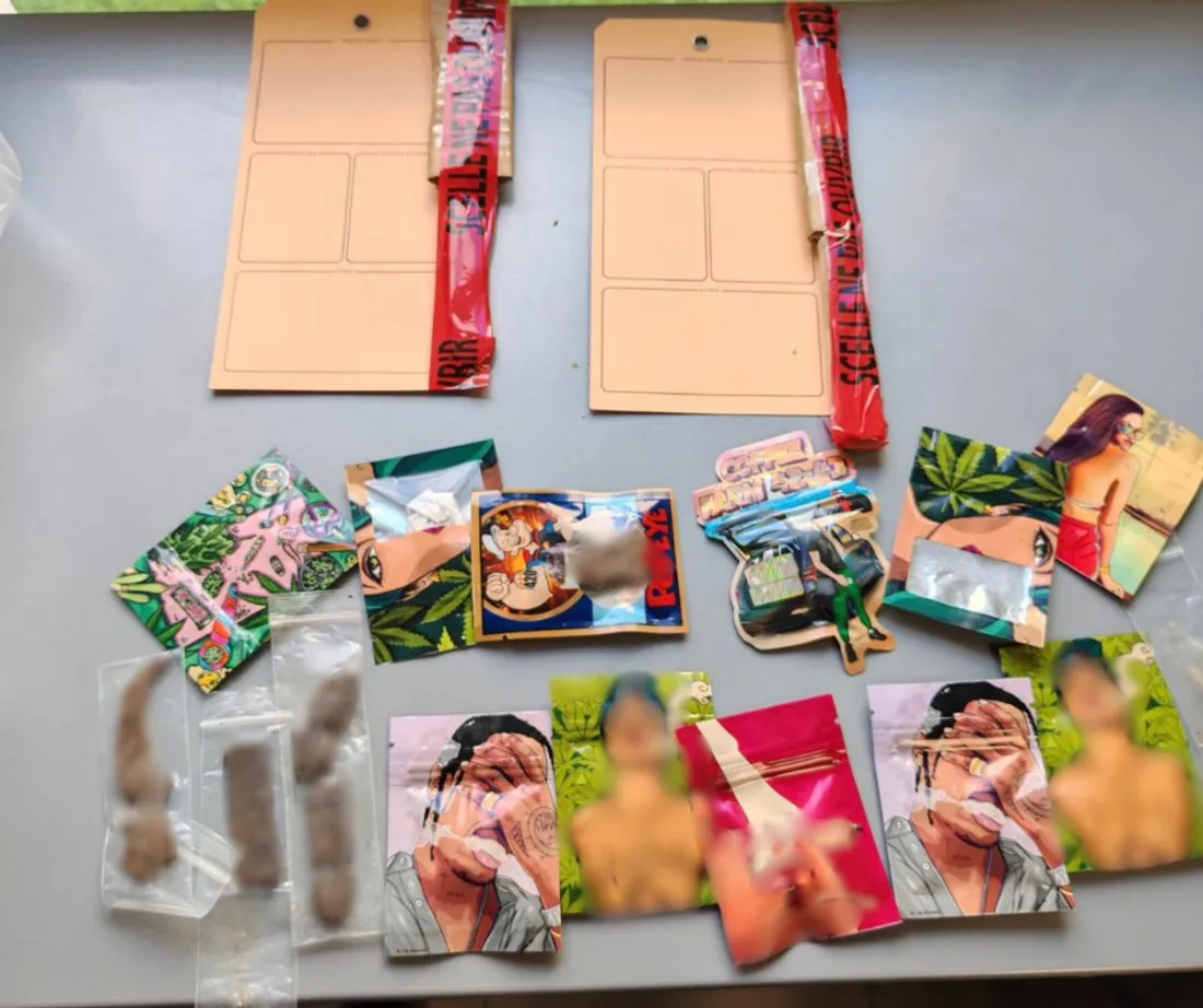 La saisie des gendarmes de la Loire après l'interpellation du narcotrafiquant. 