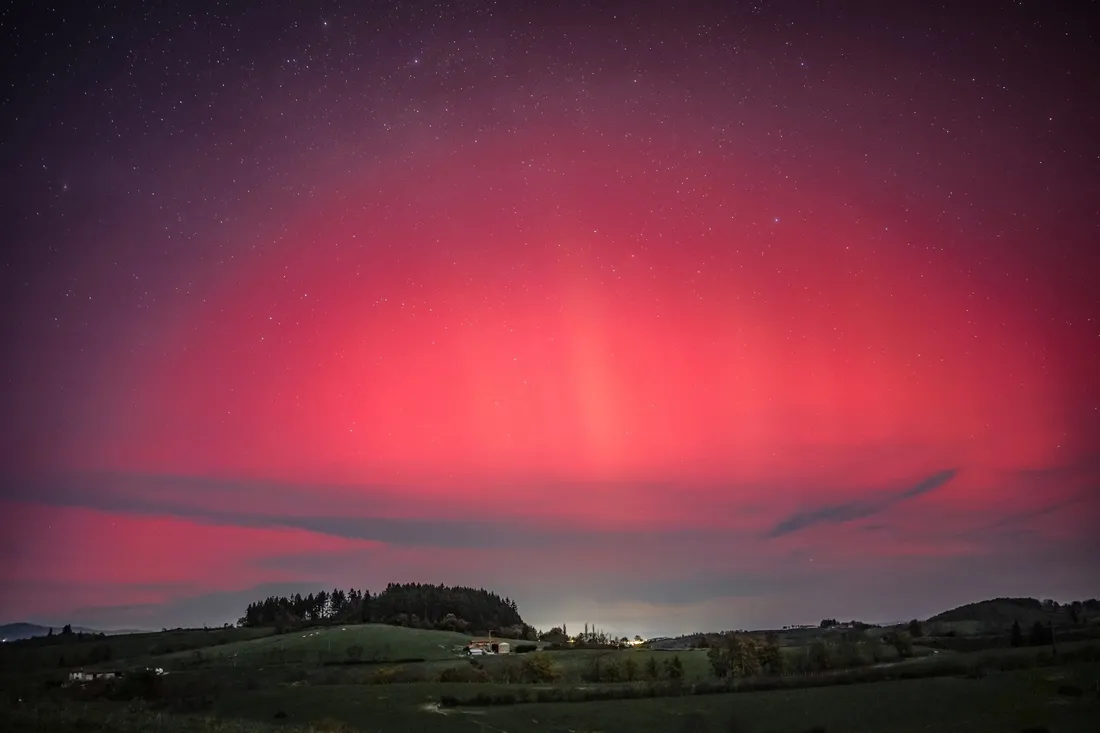 Des aurores boréales ont été visibles cette nuit. 