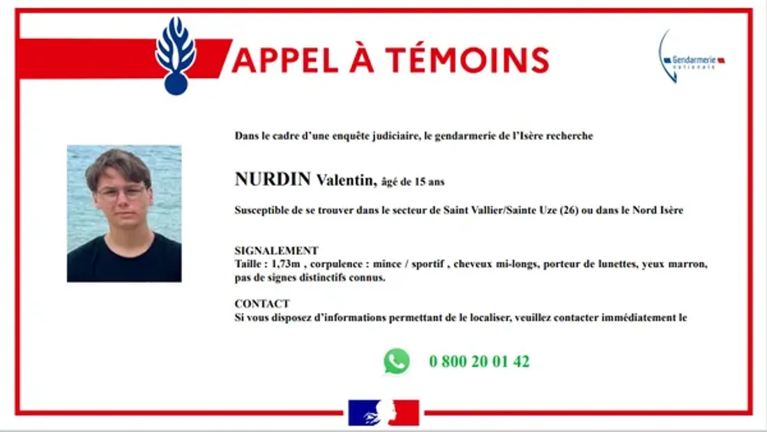 Un appel à témoins dans l'Isère.