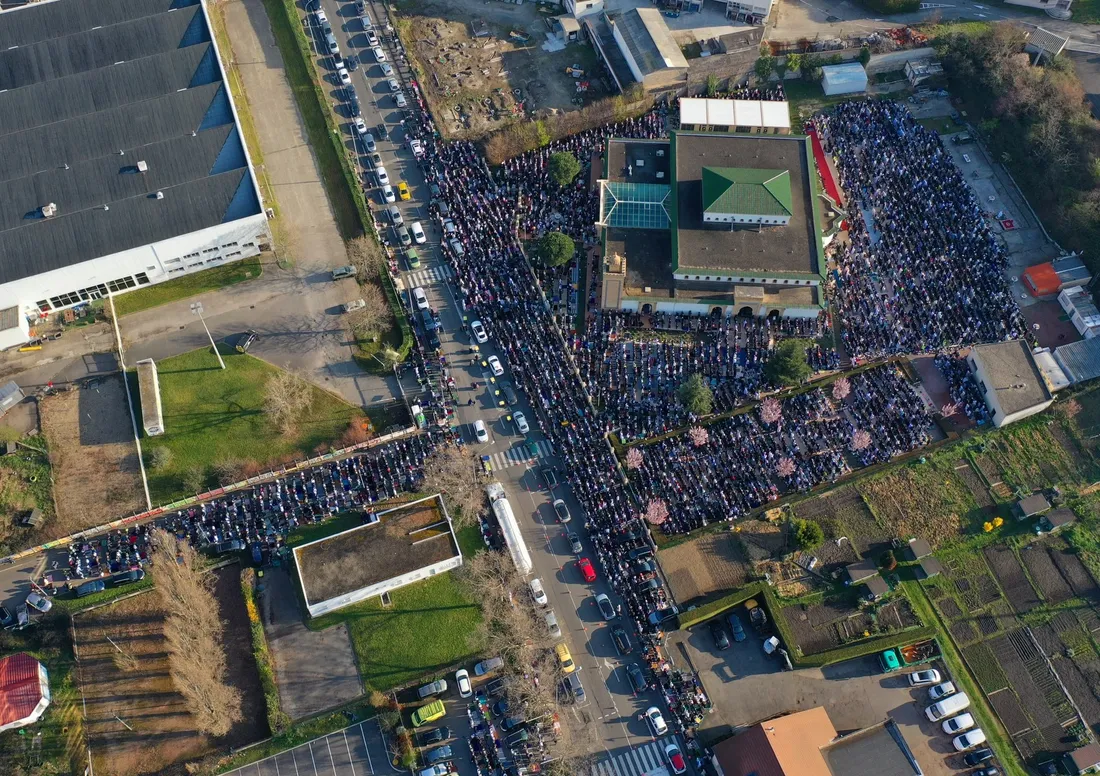 La grande mosquée de Saint-Etienne, ce vendredi 20 mars.