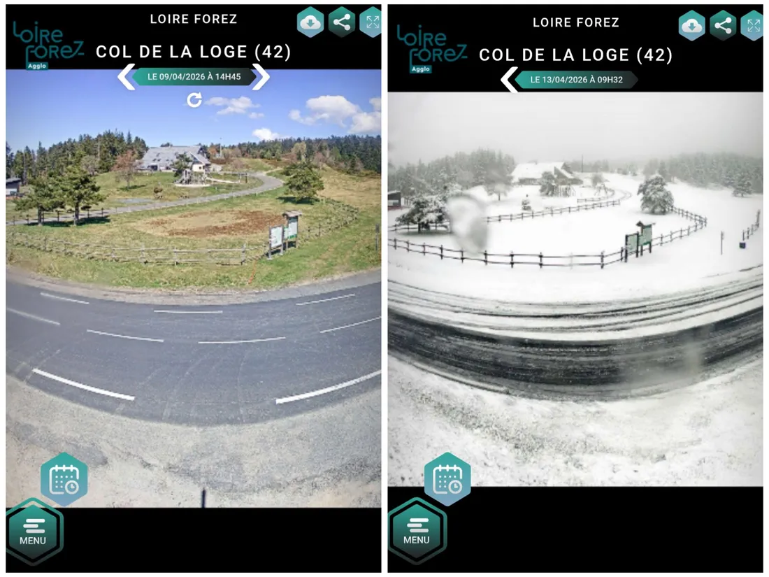 La neige est au rendez-vous au Col de la Loge. 