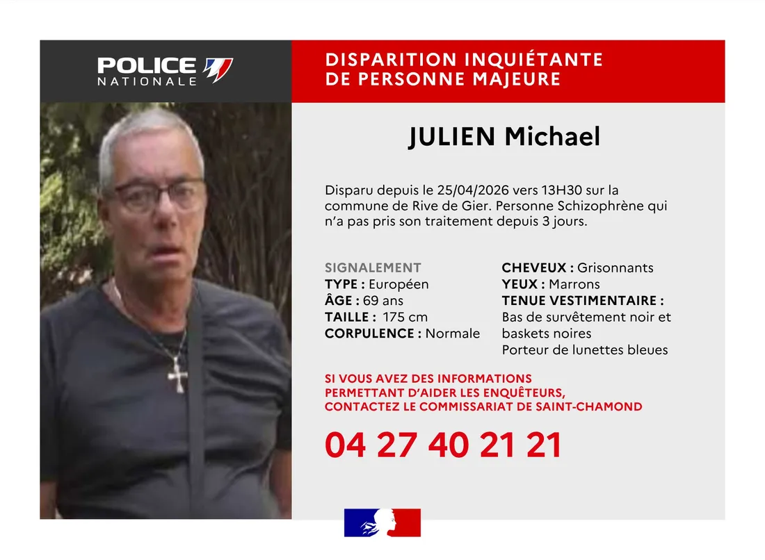 Michael Julien n'a pas donné de nouvelles depuis trois jours. 