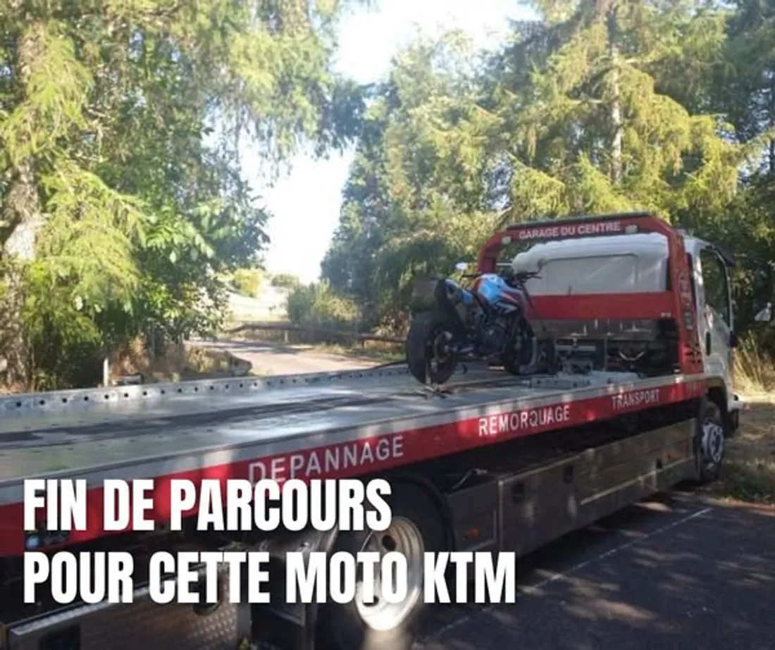 L'engin a été placé en fourrière. 
