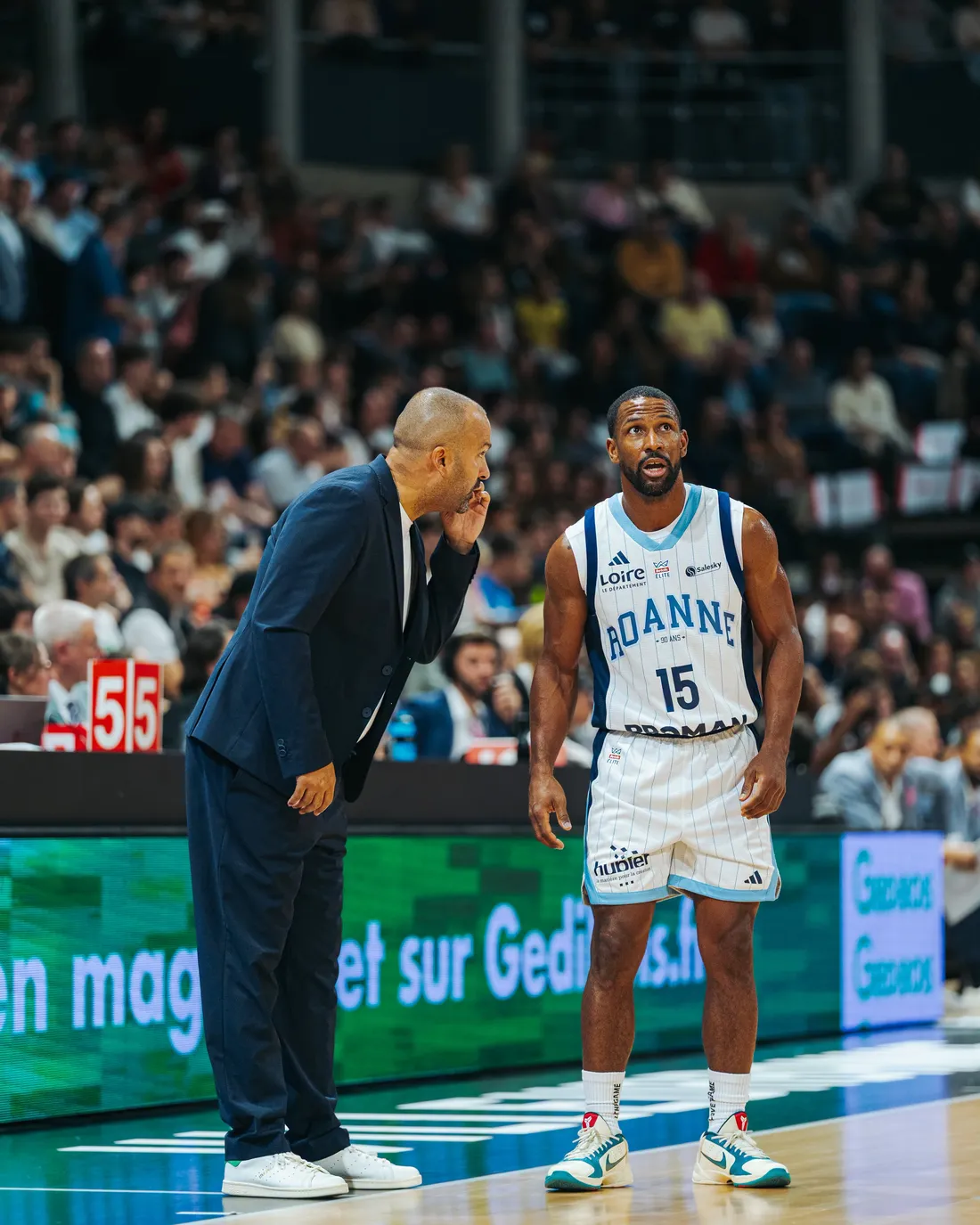 La Chorale face à l'Asvel. 
