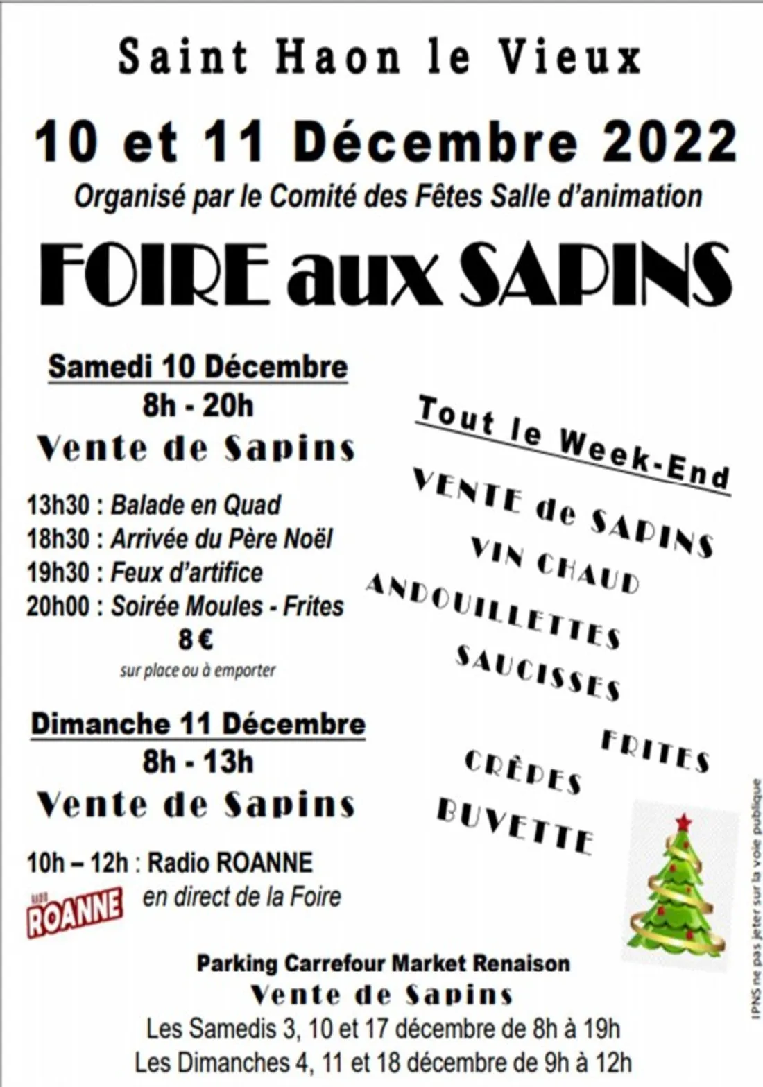 Foire aux Sapins à St-Haon-le-Vieux
