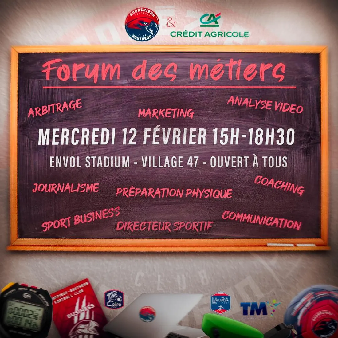 Forum des métiers du sport à l'Envol Stadium à Andrézieux-Bouthéon