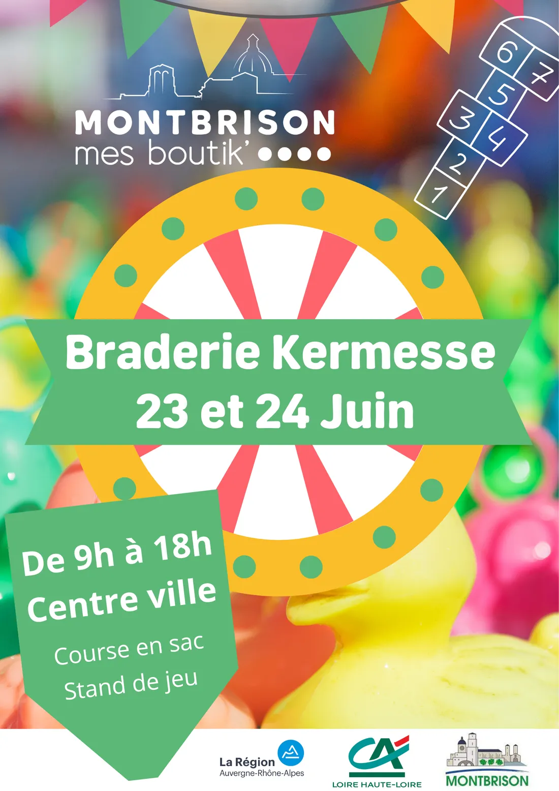 Braderie kermesse avec les commerçants de Montbrison Mes Boutik
