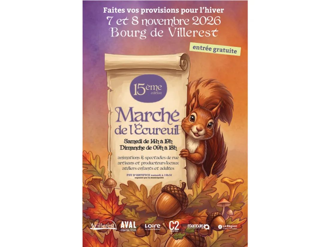 Marché de L'Écureuil à Villerest