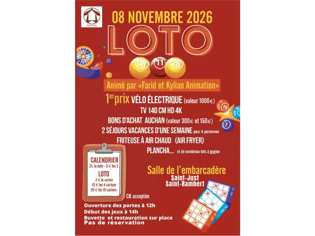 Loto de Un toit c'est tout à St-Just-St-Rambert